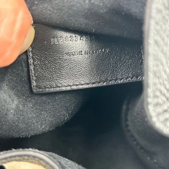 Saint Laurent Black Shoulder Bag with Gold Accents - Picture 12 of 16